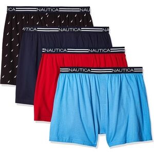 Nautica Men's Classic Cotton Loose Knit Boxer- 100% Cotton
